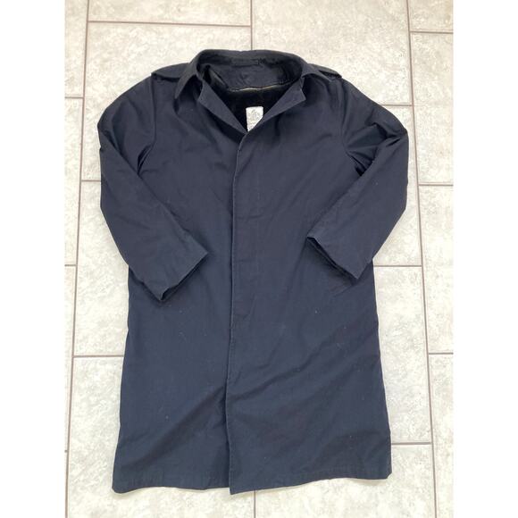 VTG Military Trench Rain Coat DSCP removable liner Navy 36S 8405-01-059-4232 - Picture 3 of 12